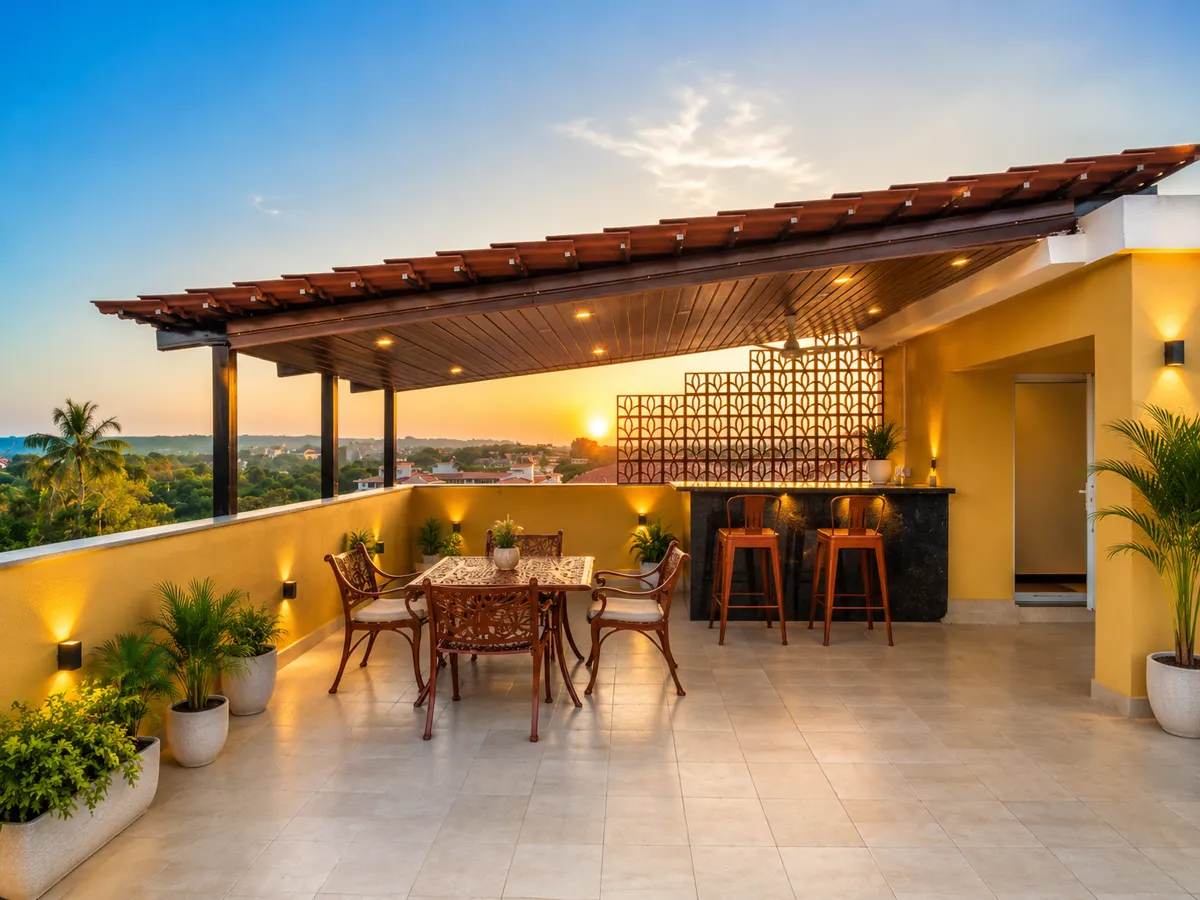 Veera Marina | 3-BHK Villa in Goa Penthouse With Pool | ELV - Photo 1