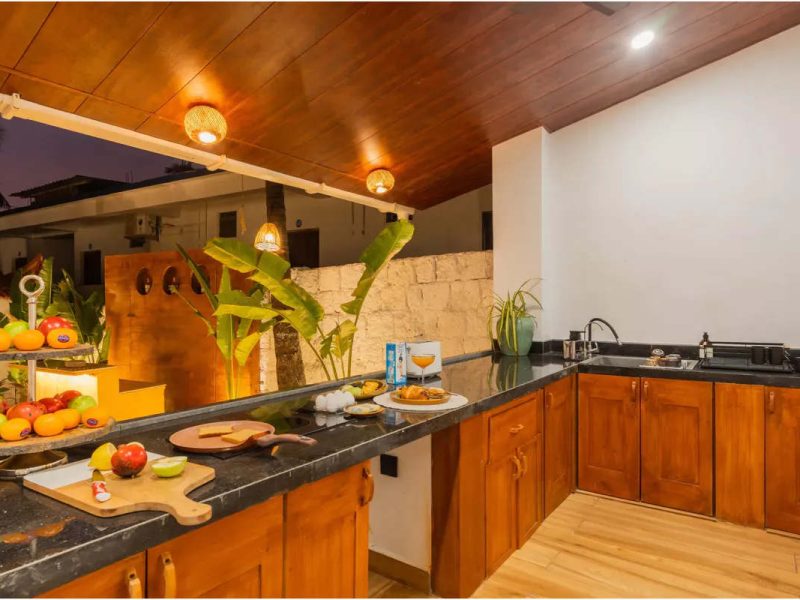 House of Neptune | 1-BHK Boutique Hut in GOA | Open Kitchen | Sit-out area