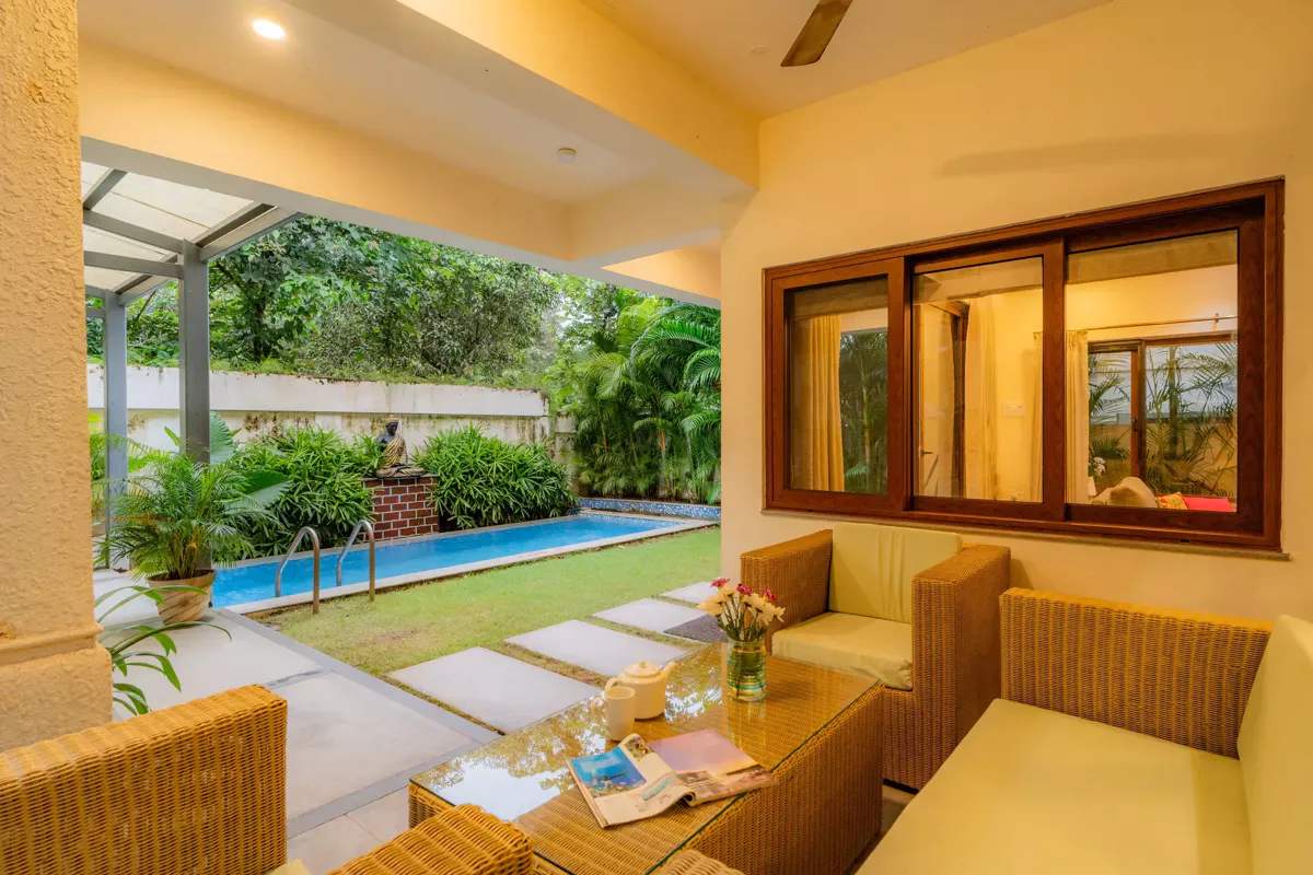Villa Anasa | 4-BHK Villa in Goa | Pvt Pool | Garden | Outdoor Sitting Area | ELV - Photo 2