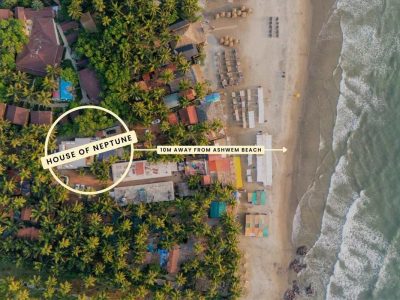 House of Neptune | 1-BHK Boutique Hut in GOA | Open Kitchen | Sit-out area