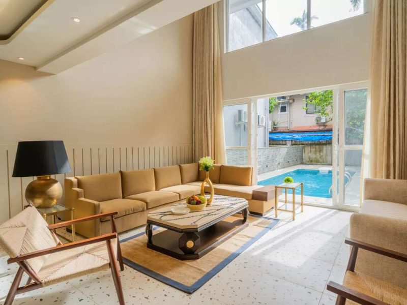 Solace AquaVista ELV | 5-BHK Villa in Goa with Pvt. Pool, Lounge Area & Bar