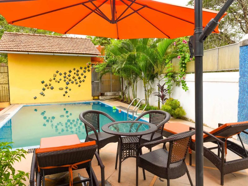 Terra Rosa | Portuguese-styled 4-BHK Villa in Goa | Pvt. Pool, Garden, Veranda & Sit-out Area