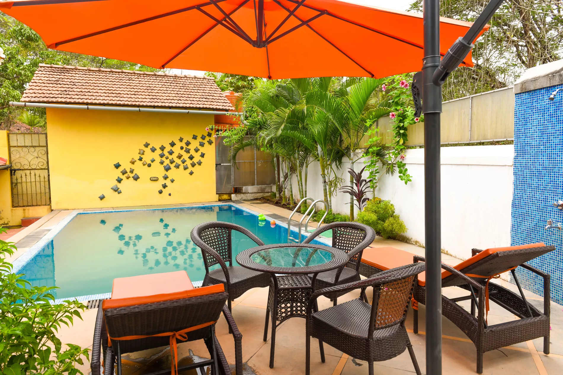 Terra Rosa | Portuguese-styled 4-BHK Villa in Goa | Pvt. Pool, Garden, Veranda & Sit-out Area | ELV - Photo 3