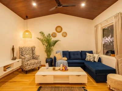House of Neptune | 1-BHK Boutique Hut in GOA | Open Kitchen | Sit-out area