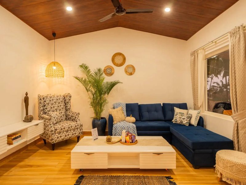 House of Neptune | 1-BHK Boutique Hut in GOA | Open Kitchen | Sit-out area