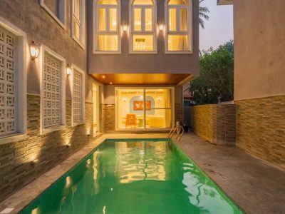 Solace Teal | Pet-friendly 5-BHK Getaway With Pvt. Pool, Grand Dining & 2 living spaces