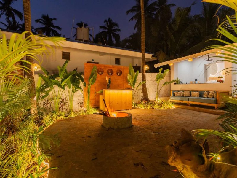 House of Neptune | 1-BHK Boutique Hut in GOA | Open Kitchen | Sit-out area