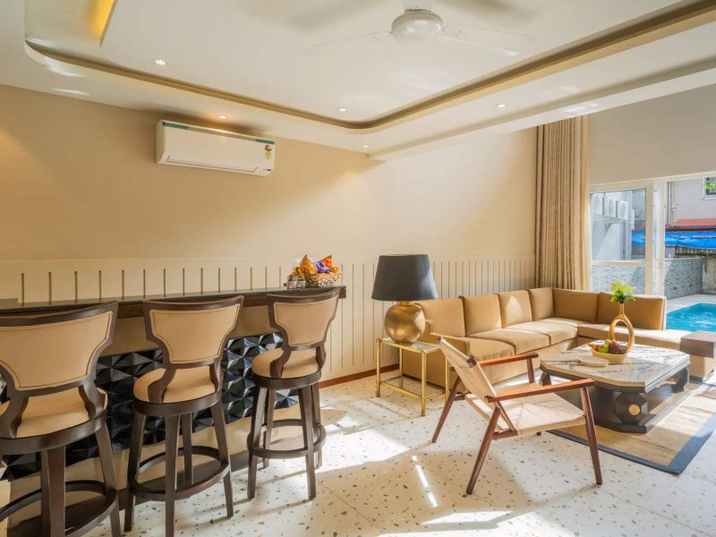 Solace AquaVista ELV | 5-BHK Villa in Goa with Pvt. Pool, Lounge Area & Bar