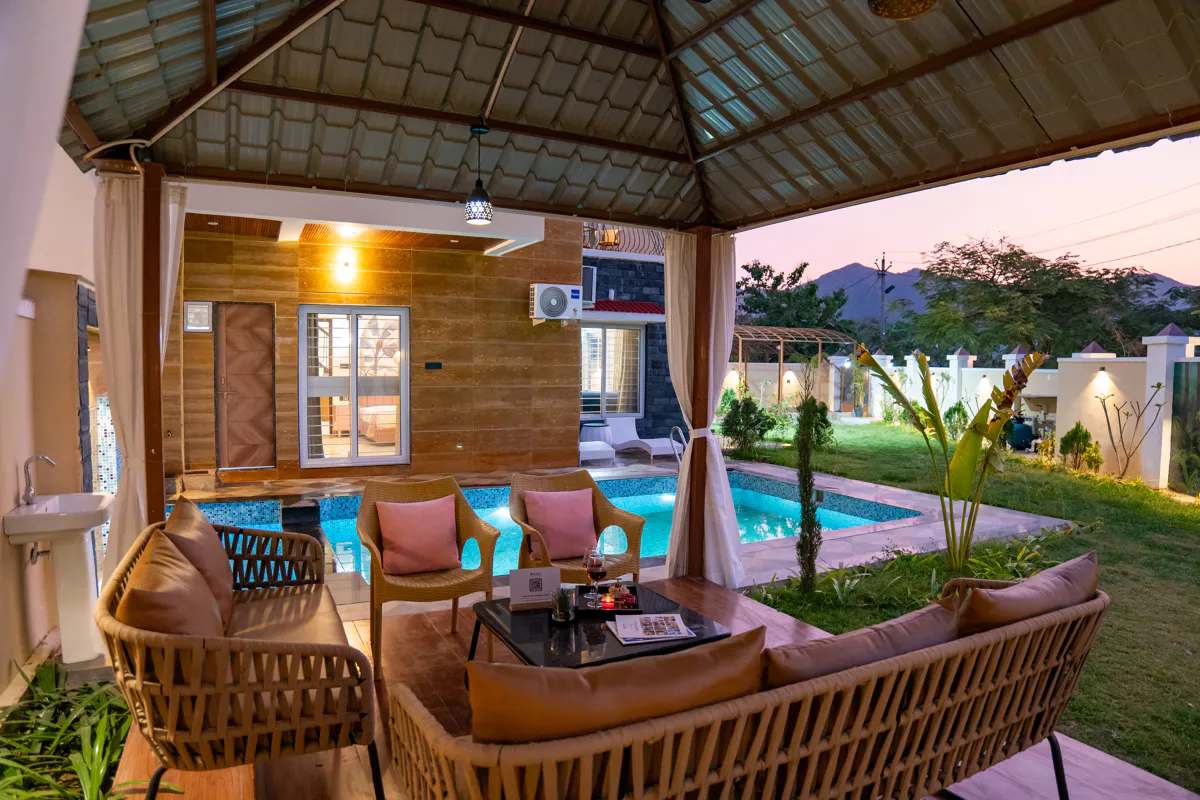 Casa llios | Country-Style 3-BHK Villa in Udaipur with Pvt. pool, Gazebo & Landscaped Garden | ELV - Photo 1