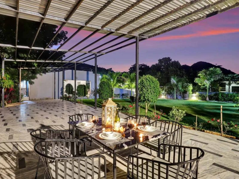 Shourya Viola | 3-BHK Villa in Udaipur with Private Pool, Garden & Panoramic 360° hill view