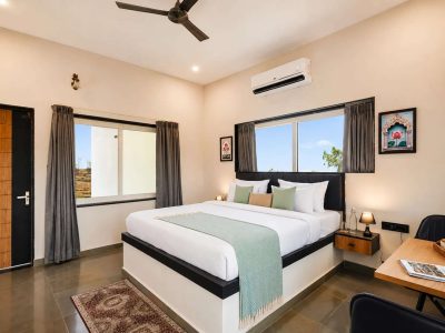 The Monolith | 4 BHK Villa in Udaipur with Pvt. Pool & Garden Lounge