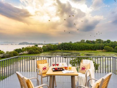 Lakemount | 2-BHK Villa in Udaipur Getaway, Pvt. Pool, Open-Air Gazebo & Terrace
