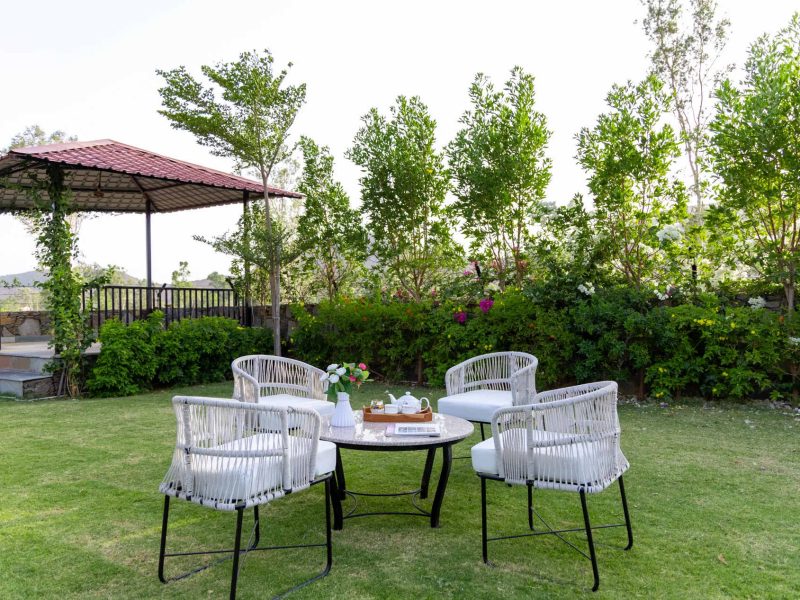 The Monolith | 4 BHK Villa in Udaipur with Pvt. Pool & Garden Lounge
