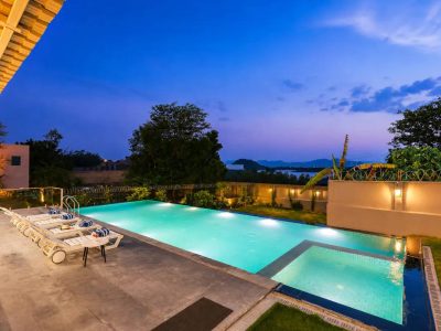 Villa Miran | Pet-friendly Boutique room Villa in Udaipur | Infinity looking Pool, Activity room, Lawn, Garden