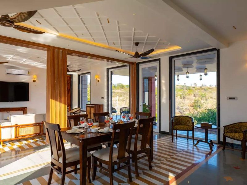 Godan Terra Estate | 10-BHK Riverside Retreat Villa in Udaipur with Pool, Garden |Mountain Views