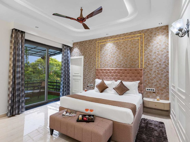 Shreya Blossom Retreat | 8-BHK Villa in Udaipur | Pvt. Pool, Gazebo, Garden, Bar & Scenic Aravali Views