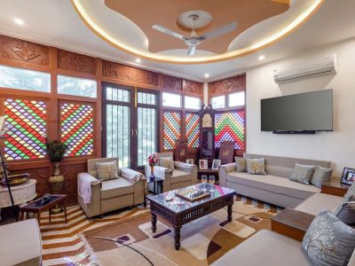Abhimanyu Mansion Sapphire | 4-BHK Villa in Udaipur Heritage Haveli Outdoor Dining Area & Garden