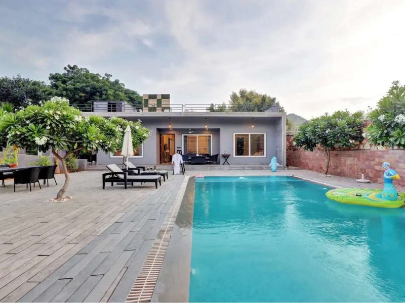 Radhyam | Charming 2–BHK Villa in Udaipur Escape With Pvt. Pool, Garden & Aravalli Hill Views