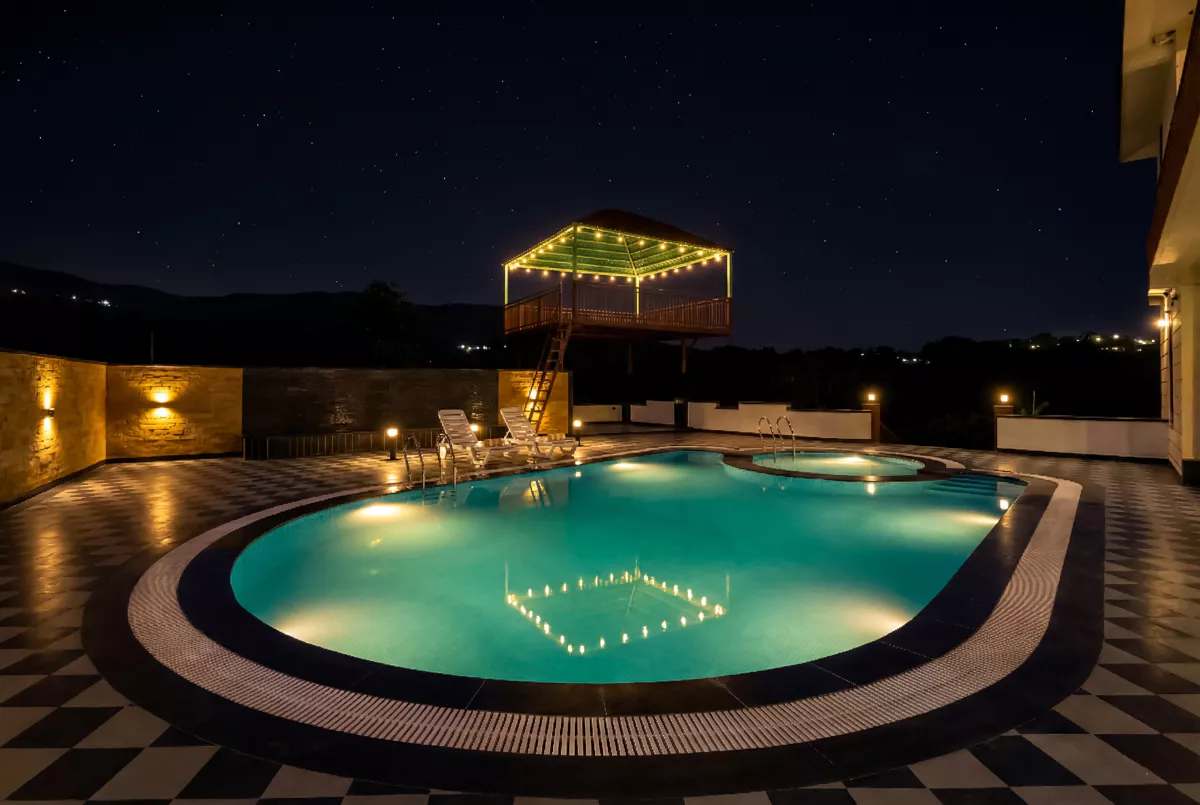 Godan Terra Estate | 10-BHK Riverside Retreat Villa in Udaipur with Pool, Garden | Mountain Views | ELV - Photo 2